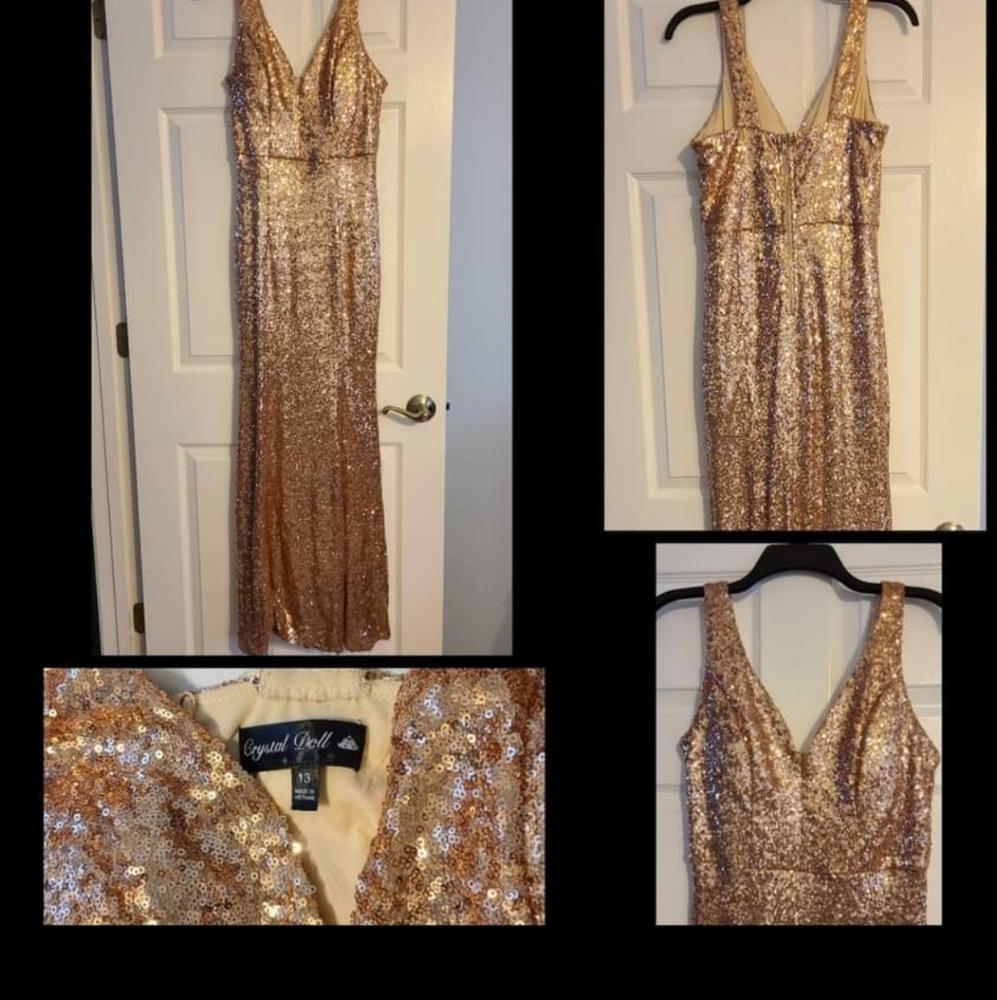 Beautiful rose gold gown